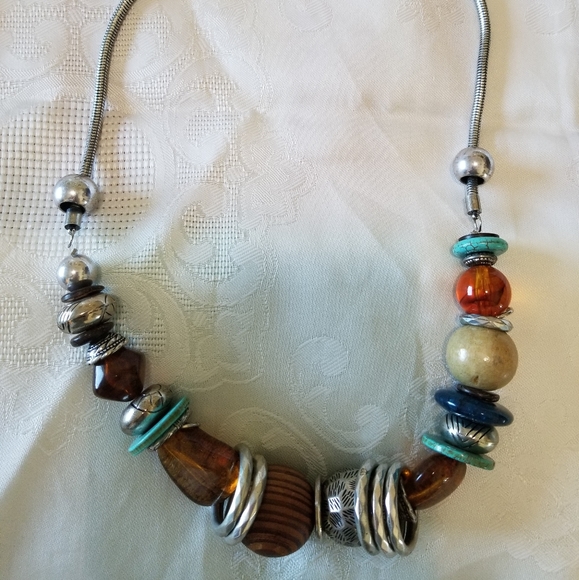 Mixed Media Necklace - Picture 1 of 6